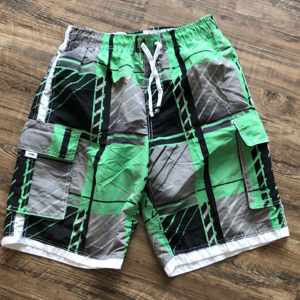 B. Split men’s swim shorts